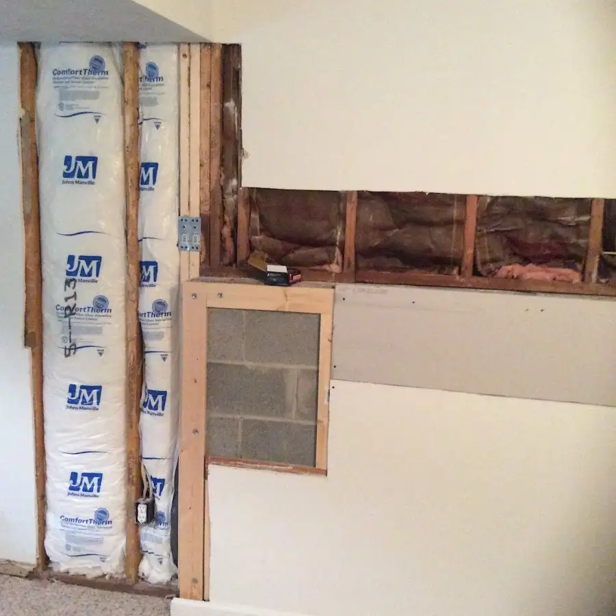 Wall insulation replacement during Odor Removal & Deodorization in Spring